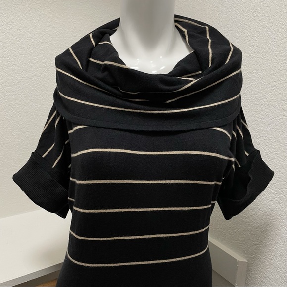 The Limited•Striped Cowl Neck-Sweater Dress Sz M - Picture 2 of 4